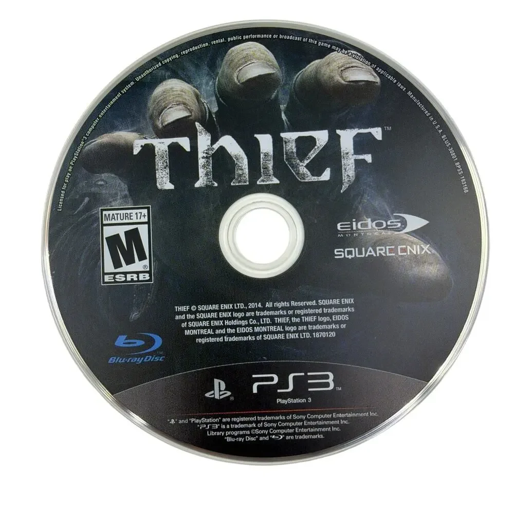 Thief Sony PS3 Bonus Steelbook Target Exclusive DLC Eidos Square Enix Tested